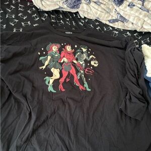 Torrid Halloween Black Graphic Long Sleeve Tee